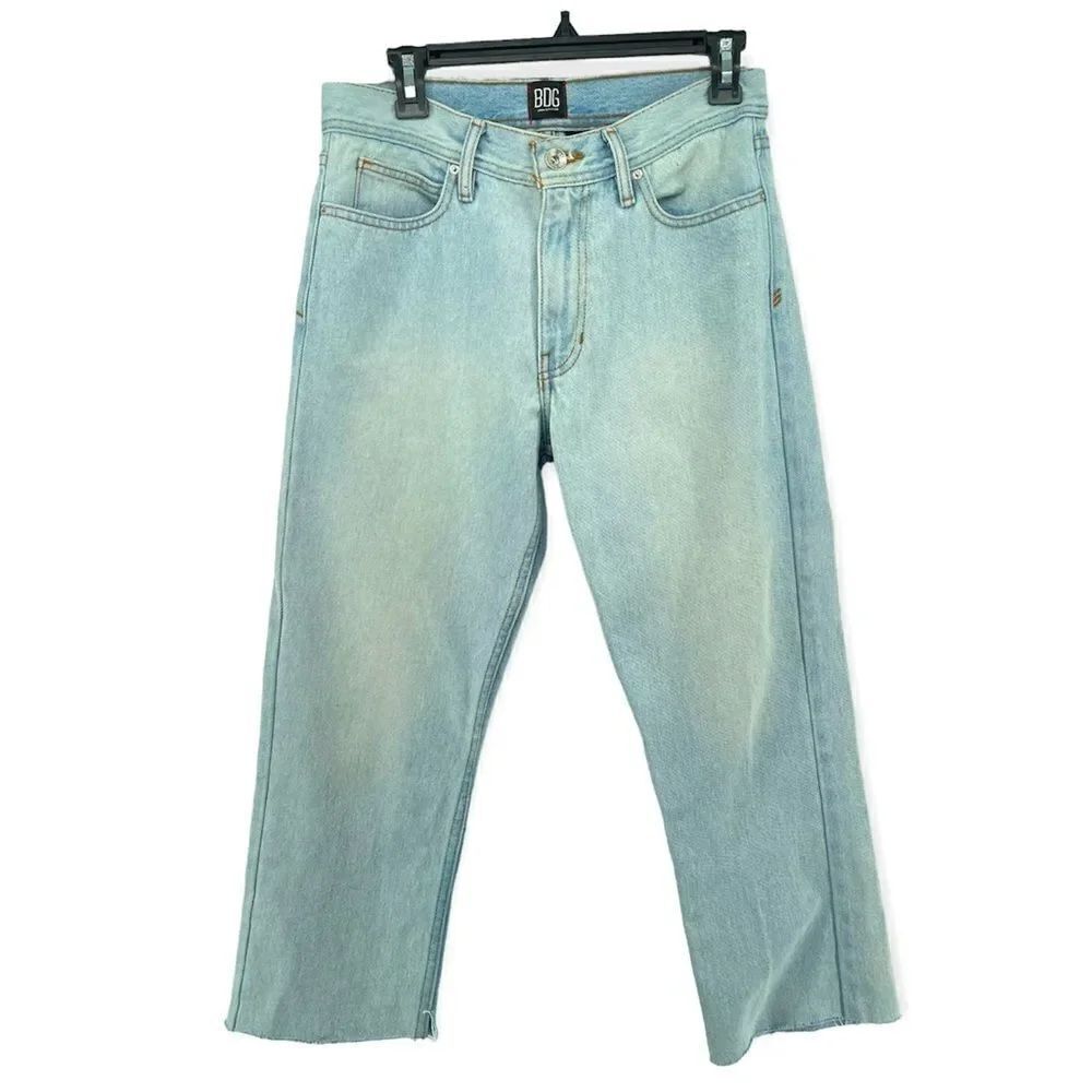 BDG Urban Outfitters Women’s Light Wash High Rise Straight Leg Denim Jeans 28x30